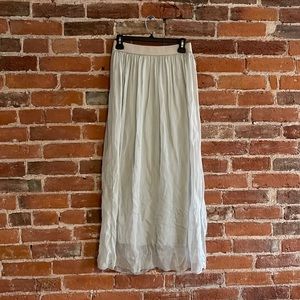 Silk maxi skirt